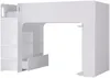 Vente-unique - COLUMI Bett Holz, Platte Weiß - B 110 cm x H 140 cm x L 200 cm Bild 4