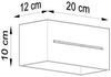 Wandleuchte, ALU, Grau, UP DOWN, H 20 cm Bild 3