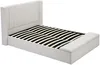 Vente-unique - DOUINO Bett Stoff Beige - B 235,5 cm x H 120 cm x L 162 cm Bild 4