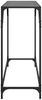 Konsolentisch, Beistelltisch, Konsole mit Glasplatte Schwarz 98x35x81 cm Stahl Bild 5