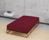 biberna Jersey-Elastic-Spannbetttuch 0077866, burgund, 1x 90x190 cm - 100x220 cm Bild 3