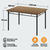 CASARIA® Esstisch-Set, Holz, braun, mit 4 Stühlen Bild 5