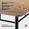 CASARIA® Esstisch-Set, Holz, braun, mit 4 Stühlen Bild 4