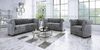 S-Style Möbel Chesterfield-Sofa Leeds 3-Sitzer aus Samt-Stoff mit Holzfüßen, mit Wellenfederung Bild 3