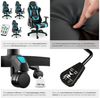 tectake Gaming-Stuhl Gamingstuhl (Set, 1 St), Verstellbare Rücken- und Armlehnen für ergonomisches Sitzen Bild 4