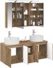 vidaXL Badezimmerschrank-Set 4 pcs Artisan-Eiche Holzwerkstoff 3406462 Bild 3