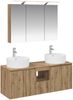 vidaXL Badezimmerschrank-Set 4 pcs Artisan-Eiche Holzwerkstoff 3406462 Bild 2