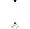 LED-Leuchtmittel B.K.Licht Pendelleuchte Retro Draht Vintage Schwarz Ø32cm max. 40W Bild 5