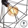LED-Leuchtmittel B.K.Licht Pendelleuchte Retro Draht Vintage Schwarz Ø32cm max. 40W Bild 3