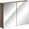 Spiegelschrank 80 cm mit LED-Beluchtung und 2 Türen PUEBLA-56 in Vintage Eiche Bild 2