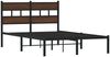 vidaXL Bettgestell ohne Matratze mit Kopfteil Braun Eiche 120x190 cm 4017148 Bild 3