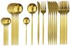 Besteckset 24-tlg für 6 Personen, Edelstahl, mit Box Gold Bild 3