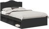 vidaXL Bettrahmen Schwarz 120 x 200 cm Massives Kiefernholz 3413327 Bild 2