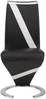 Vente-unique - Stuhl Freischwinger 2er-Set - Kunstleder - Schwarz & Weiß - TWIZY Bild 3