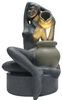 Arnusa Gartenbrunnen Springbrunnen 60 cm BK861 mit LED Beleuchtung Zimmerbrunnen, für den Innen- und Außenbereich Wasserspiel Bild 4