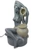Arnusa Gartenbrunnen Springbrunnen 60 cm BK861 mit LED Beleuchtung Zimmerbrunnen, für den Innen- und Außenbereich Wasserspiel Bild 3