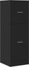 vidaXL Apothekerschrank Schwarz 40x41x118 cm Holzwerkstoff 855197 Bild 4
