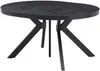 Vente-unique - KOMONI Esstisch Holz, Platte Schwarz - B 120 cm x H 76 cm x L 250 cm300 cm150 cm200 cm Bild 5