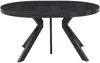 Vente-unique - KOMONI Esstisch Holz, Platte Schwarz - B 120 cm x H 76 cm x L 250 cm300 cm150 cm200 cm Bild 3