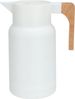 Koopman Kaffeekanne Isolierkanne 1 L Thermoskanne Kunststoff 2 Farben, (1-St), 1L, 2 Farben zur Auswahl, Bambusgriff Bild 1