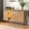 Sideboard 160x40x85 cm mit 3 Schubladen – modernes Möbelstück in Holzfarbe Bild 2