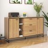 Sideboard 160x40x85 cm mit 3 Schubladen – modernes Möbelstück in Holzfarbe Bild 5