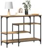 Konsolentisch, Beistelltisch, Konsole mit Regal Artisan-Eiche 100 x 35 x 75 cm Bild 3
