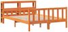 vidaXL Bettgestell mit Kopfteil ohne Matratze Wachsbraun 160x200 cm 3305924 Bild 3