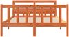 vidaXL Bettgestell mit Kopfteil ohne Matratze Wachsbraun 160x200 cm 3305924 Bild 4