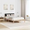 vidaXL Bettgestell Braun und Schwarz 120 x 190 cm Massivholz Kiefer 878556 Bild 4