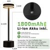 Nettlife LED Tischleuchte Drahtlose Batterie Nachttischlampe Dimmbar USB-C-Akku Touch-Lampe, Touch Dimmbar, LED fest integriert, Modern Tischlampe für Schlafzimmer Esszimmer Büro Bild 4