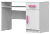 Deine Möbel 24 Jugendzimmer-Set INGE Jugendzimmer Jugendmöbel Kinderzimmer komplett 6-teilig, (Set, 6-tlg, Bett, Nachttisch, Schreibtisch, Hängeregal, Kleiderschrank, Kommode), Kinderzimmer Set Weiß Griffe Rosa Blau Grün aus Laminatplatte Bild 4