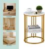 Relaxdays Beistelltisch in Marmoroptik Bild 5