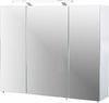 Schildmeyer Spiegelschrank 132250, Melaminharzbeschichtete Spanplatte, weiß, 90 x 16 x 75 cm Bild 2