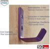 SO-TECH® Kleiderhaken Loxten 60 x 20 x 45 mm oder 142 x 20 x 45 mm Edelstahl, (5-St), verschiedene Farben Garderobenhaken Wandhaken bunt Bild 3
