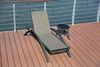 Sonnenliege BERTA Verstellbar Anthrazit Kunststoff | Gartenliege Relaxliege Wetterfest Bild 2