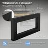 ML-DESIGN Wandregalhalter 2er Set Wandhalterung Unterbau für Waschtischplatte, aus Stahl, 2-tlg, Waschtischhalterung Schwarz, Regalträger Regalhalter Wandkonsole Bild 3