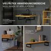 ML-DESIGN Wandregalhalter 2er Set Wandhalterung Unterbau für Waschtischplatte, aus Stahl, 2-tlg, Waschtischhalterung Schwarz, Regalträger Regalhalter Wandkonsole Bild 4