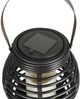 BURI Solar Gartenlaterne Rattanoptik Flackerkerze Gartenleuchte Gartendeko Solarlampe Bild 3