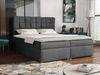 Boxspringbett Malmo Box, Dunkelgrau, 160x200 cm Bild 2