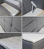 Boxspringbett Best mit 2 Bettkästen, Doppelbett mit Bonell-Matratze und Topper, Polsterbett, Bett (Schwarz (Inari 100), 160 x 200 cm) Bild 3