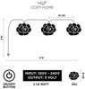 COZY HOME LED-Lichterkette Rosen Lichterkette Batterie & Stecker -, 5 Meter & 20 Blumen LED Warmweiß I Batterie&Stecker I Innenanwendung Bild 4