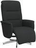vidaXL Relaxsessel mit Fußteil Schwarz Stoff 356563 Bild 2