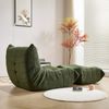 Sofa Einzelsofa, Einzelsessel, Relaxsessel, Klappbares Sofa 1 Teile Ergonomische Unterstützung - Ideal für Wohnzimmer,Grün,Fußstütze inklusive Bild 5