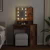 vidaXL Schminktisch mit LED Altholz-Optik 86,5x35x136 cm 857023 Bild 3