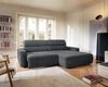 Selsey 'Fando' Ecksofa mit elektrischem Sitzauszug, Ottomane rechts, Chenille Dunkelgrau Bild 3
