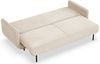 Selsey 'Ovals' 3-Sitzer Schlafsofa mit Samt, Hellbeige Bild 4