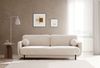 Selsey 'Ovals' 3-Sitzer Schlafsofa mit Samt, Hellbeige Bild 2