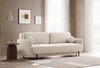 Selsey 'Ovals' 3-Sitzer Schlafsofa mit Samt, Hellbeige Bild 3