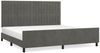 vidaXL Bettgestell mit Kopfteil Dunkelgrau 200x200 cm Samt, Härtegrad: H2 [3125898] Bild 2